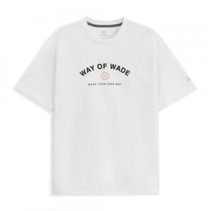 White Men's Way Of Wade Sportswear T-Shirts UK | KUYN-38059