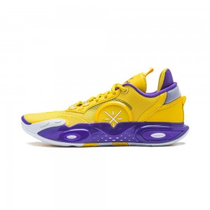 Yellow Men's Way Of Wade Wade All City 12 City of Angels Low Top Basketball Shoes UK | DCKY-14729