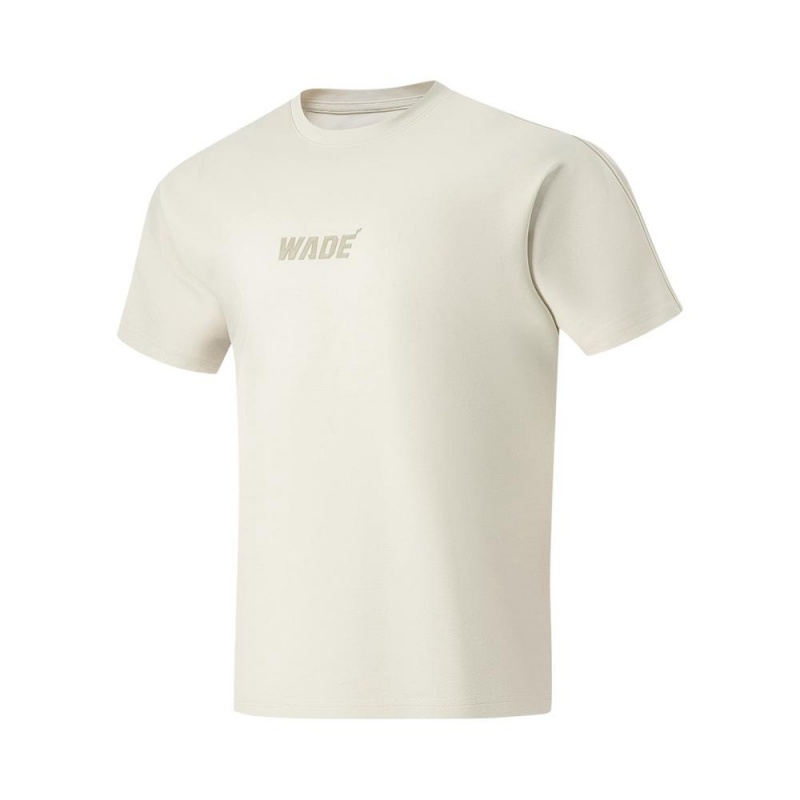 Beige Men's Way Of Wade Sportswear T-Shirts  UK |  XDJI-27380