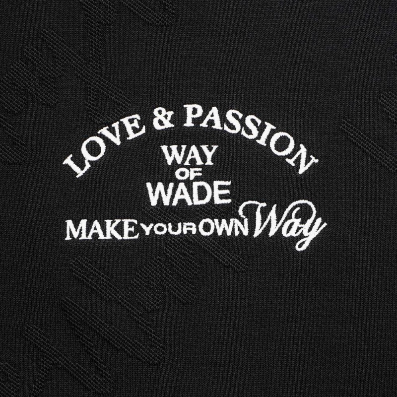 Black Men's Way Of Wade Premium Sportswear Hoodie  UK |  OUEN-32578