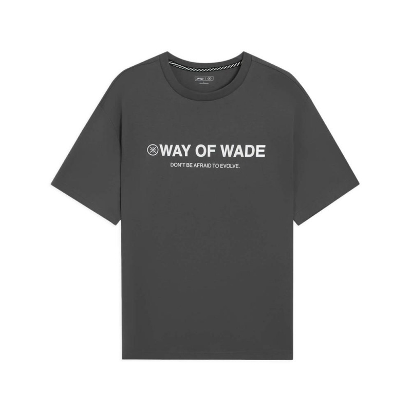 Black Men's Way Of Wade Sportswear T-Shirts  UK |  VUES-64901