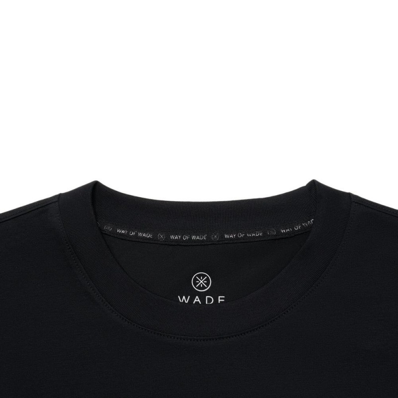 Black Men's Way Of Wade Sportswear T-Shirts  UK |  LDXZ-78034