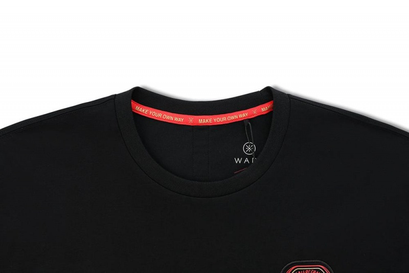 Black Men's Way Of Wade Sportswear T-Shirts  UK |  DMGZ-81923