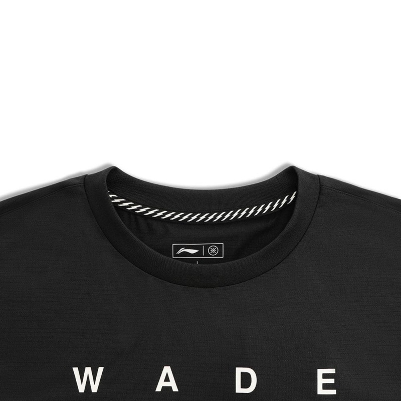 Black Men's Way Of Wade Sportswear T-Shirts  UK |  KLXT-10354