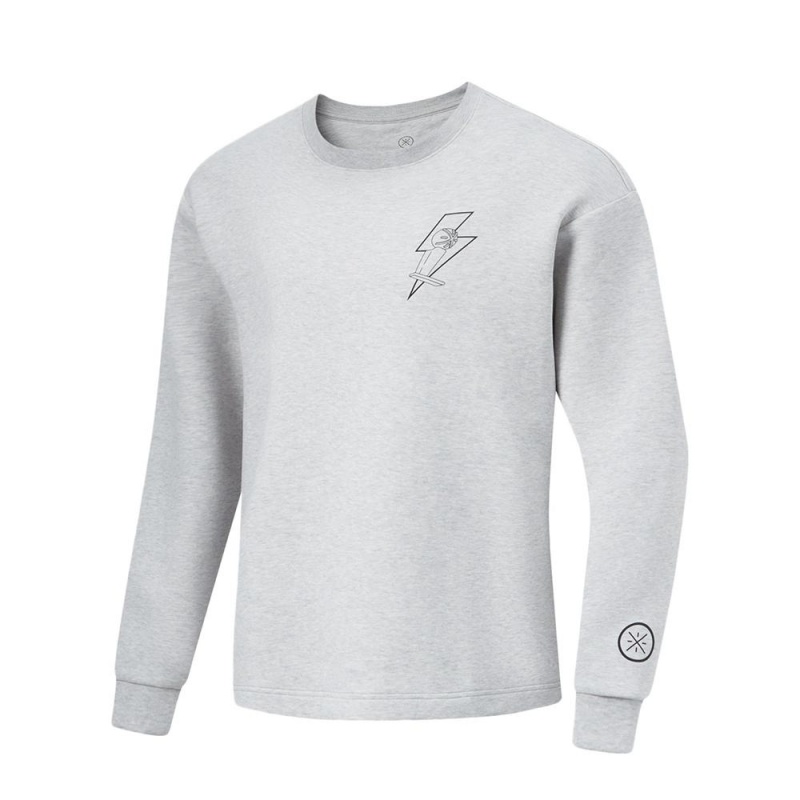 Grey Men\'s Way Of Wade Sportswear Sweatshirt  UK |  WIDH-32108