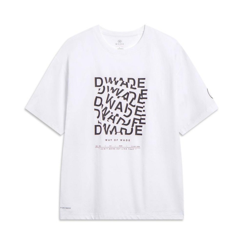 White Men\'s Way Of Wade Sportswear T-Shirts  UK |  NBML-97384