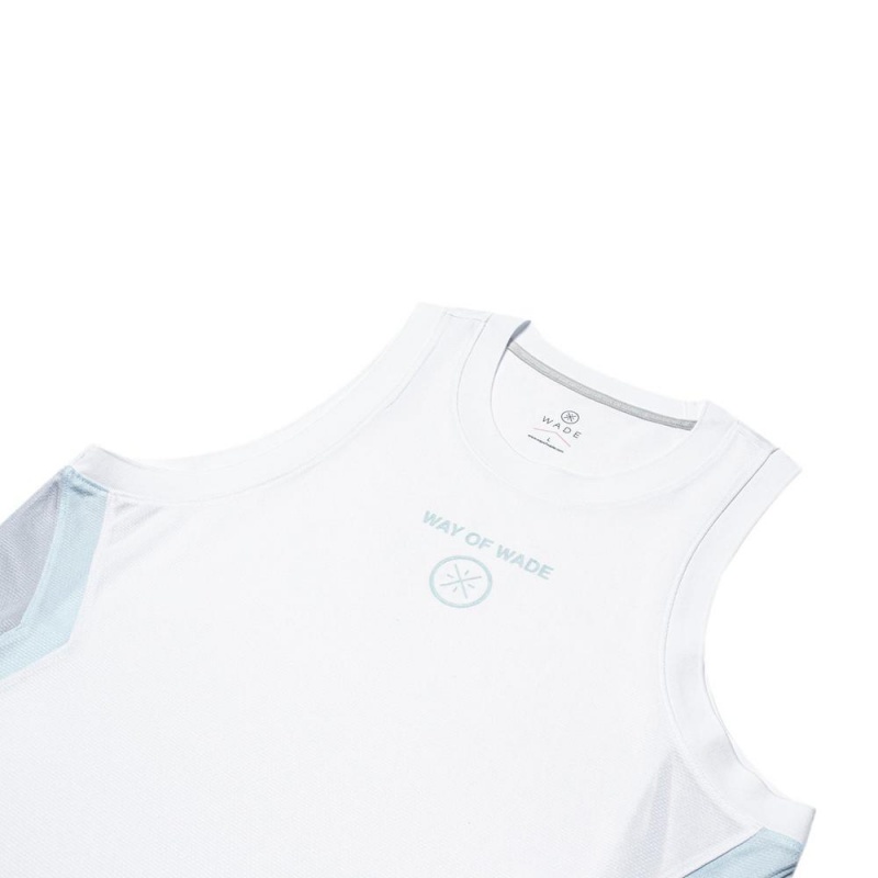 White Men's Way Of Wade Sportswear Vest  UK |  JOLR-67035