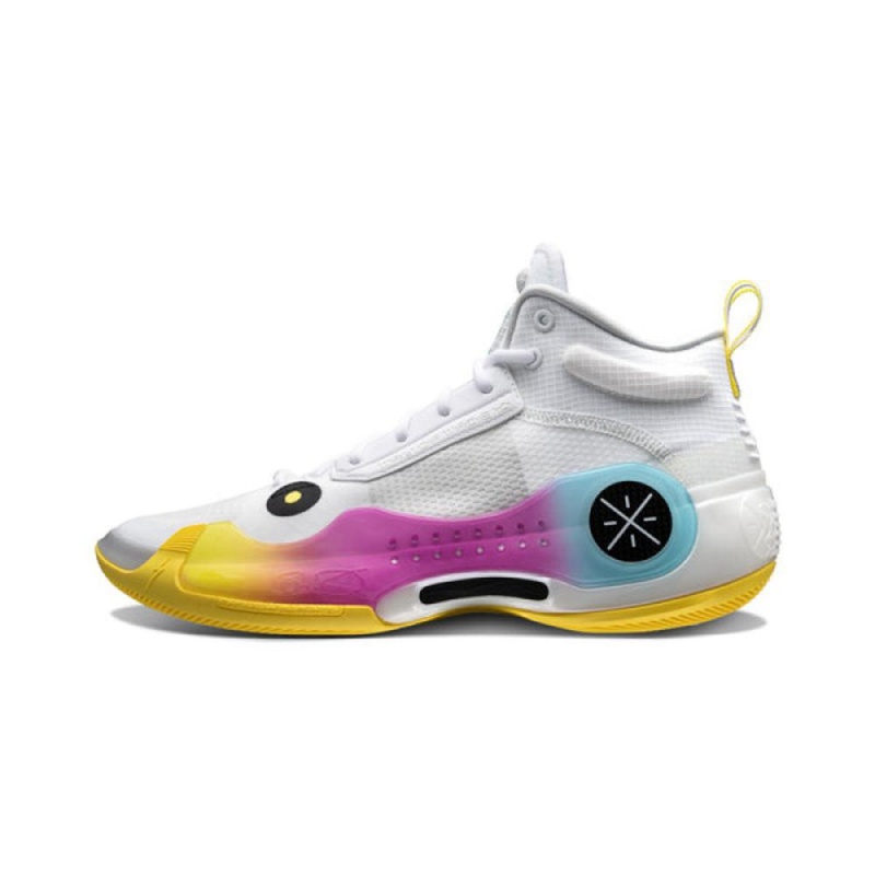 White Yellow Men\'s Way Of Wade 10 Florida  UK |  NBA Basketball Shoes  UK |  GNST-47290